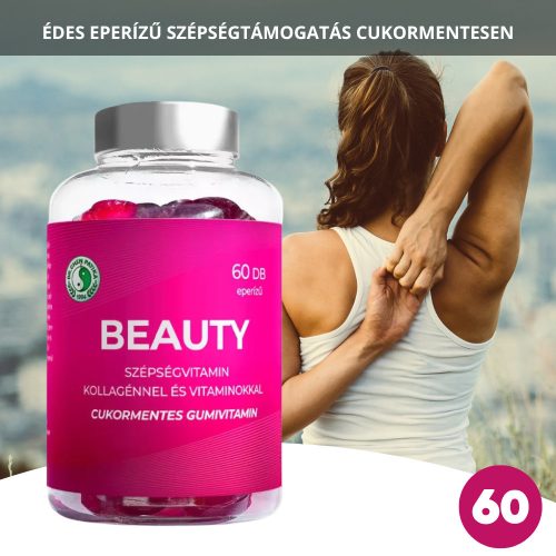 Dr. Chen Beauty szépségvitamin 60db cukormentes, eperízű gumivitamin