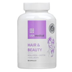   USA medical  Hajvitamin kapszula hialuronnal, kollagénnel és biotinnal 60 db