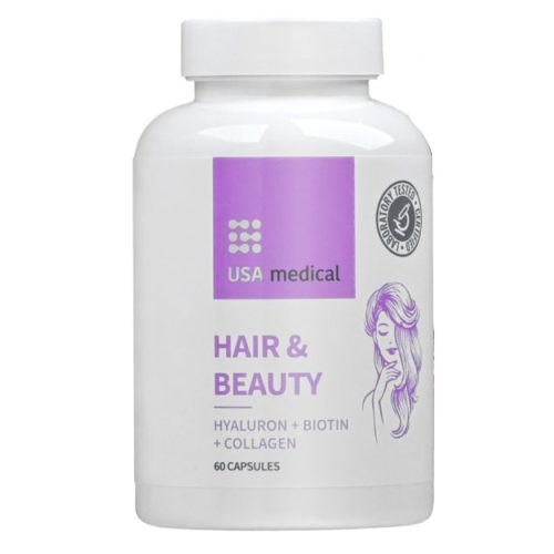 USA medical  Hajvitamin kapszula hialuronnal, kollagénnel és biotinnal 60 db