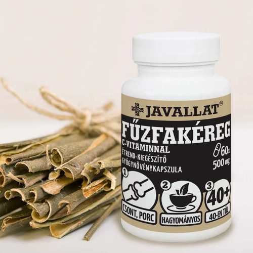 JAVALLAT Fűzfakéreg C-vitaminnal kapszula 60 db