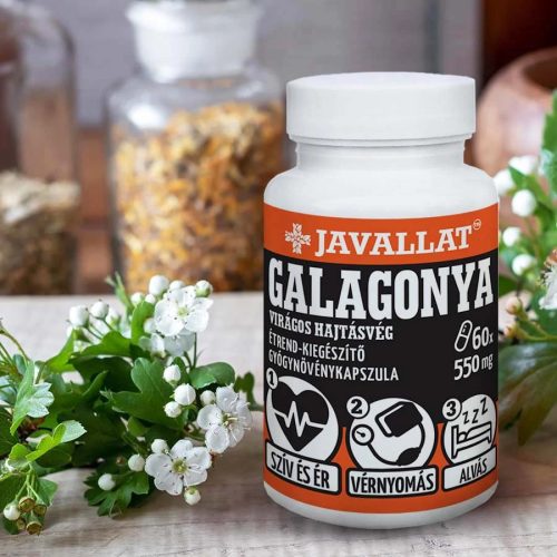 JAVALLAT Galagonya Virágos Hajtásvég kapszula 60 db 