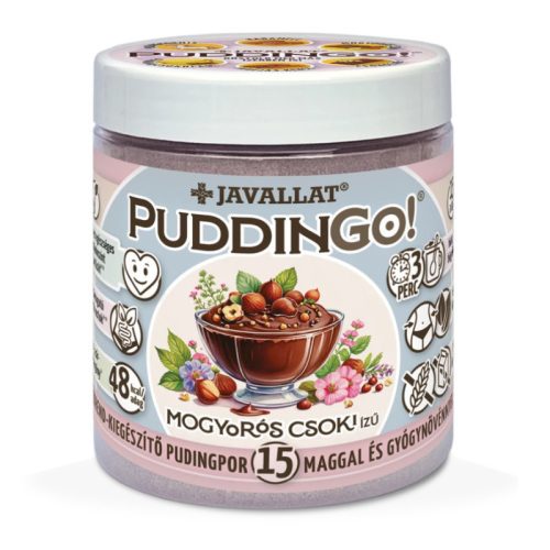 PuddinGo!® Mogyorós csoki ízű étrend-kiegészítő pudingpor