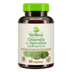 BioMenü BIO Chlorella és spirulina alga kapszula 60db