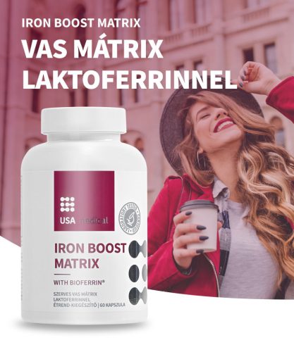 USA medical Vas mátrix BioFerrin® laktoferinnel – kapszula 60 db