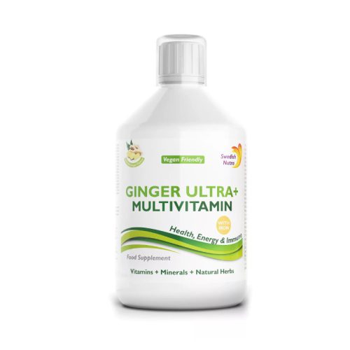Swedish Nutra GINGER ULTRA+ folyékony multivitamin vassal 500 ml